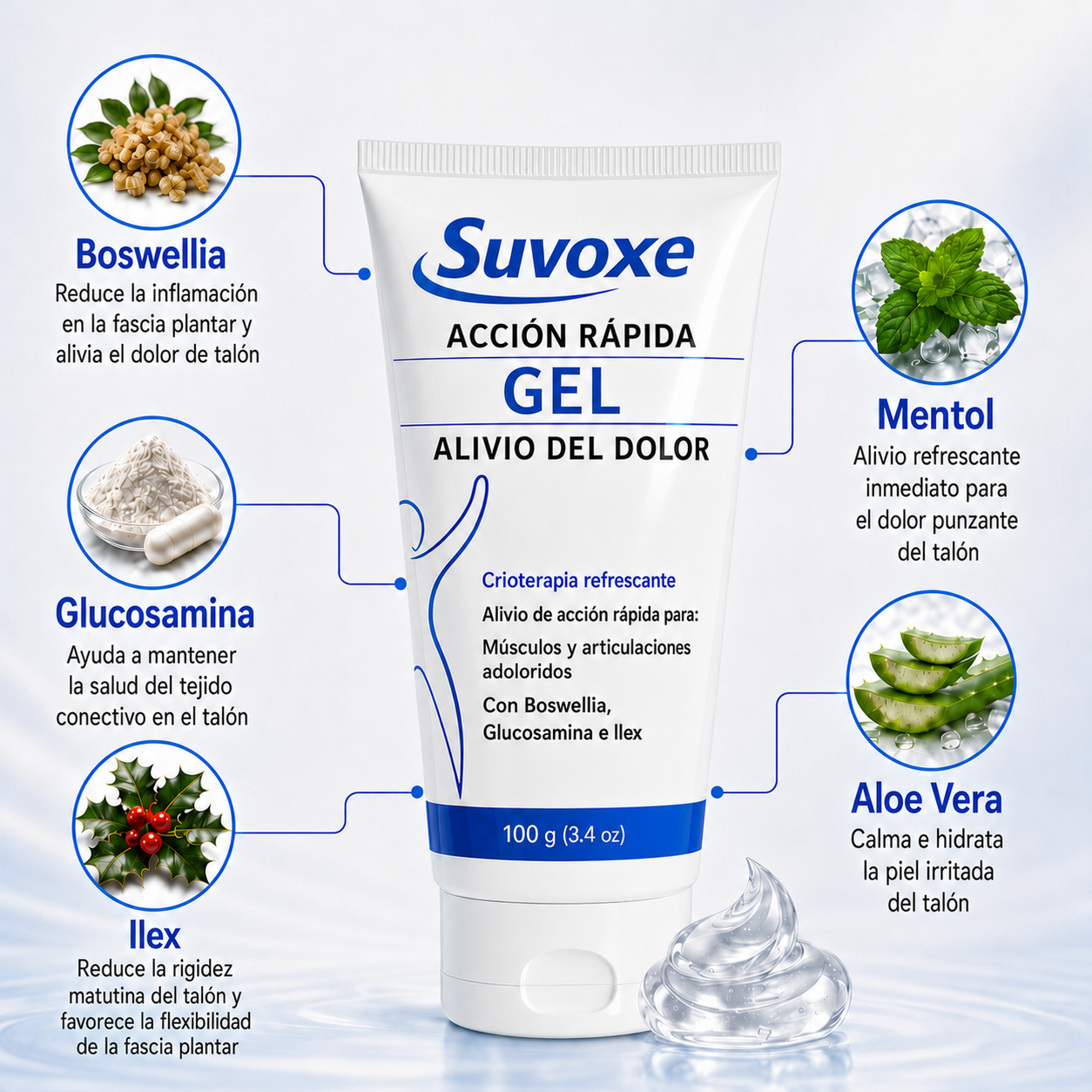 Suvoxe Gel para Fascitis Plantar