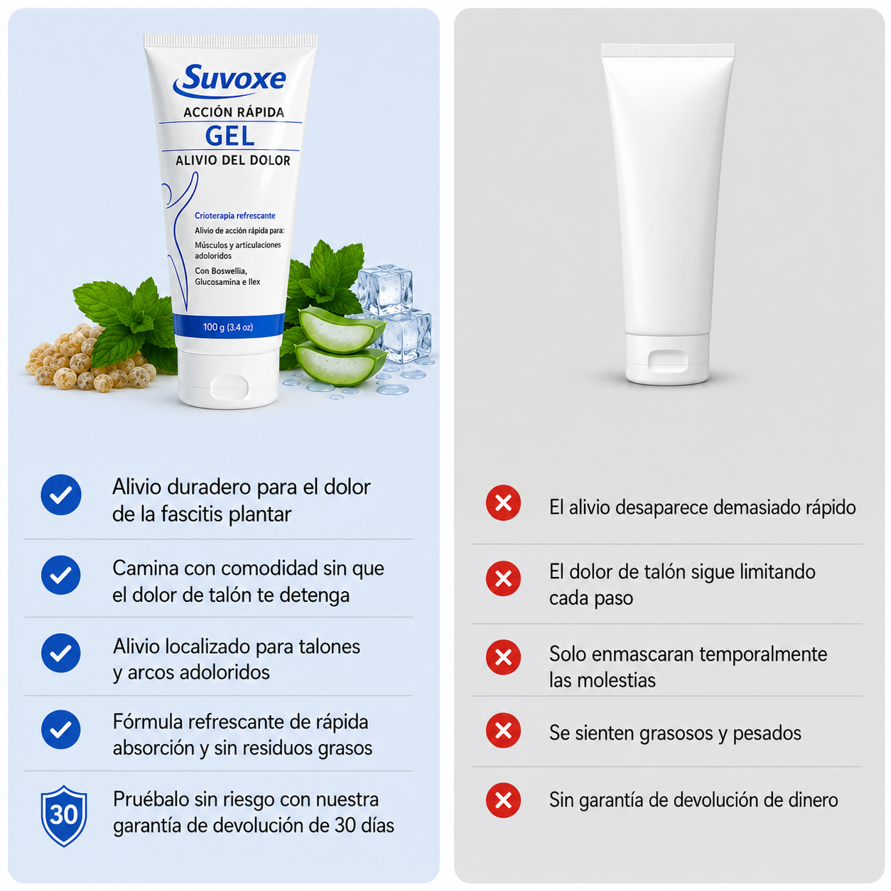 Suvoxe Gel para Fascitis Plantar