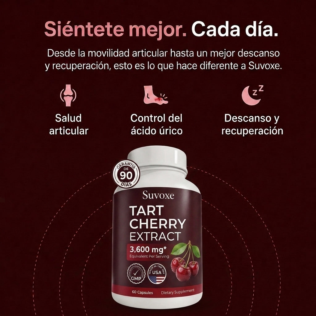 Suvoxe – Extracto de Cereza Ácida para la Gota
