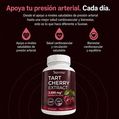 Suvoxe – Extracto de Cereza Ácida para la Presión Arterial